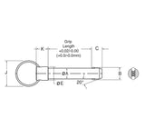 JERGENS KLP, HD DETENT PIN, 1 X 2.00, 17-4 SS - 804366