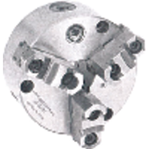 Bison HK308140800 Front Mount Semi-Steel Scroll Chuck - 8" Plain Mount