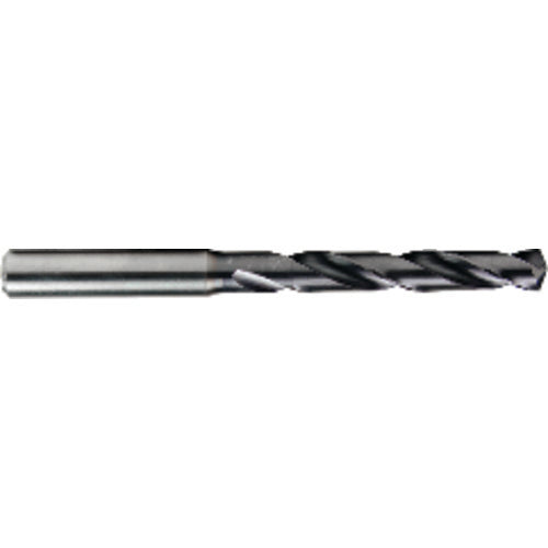 OSG USA, Inc. TP45HP2456563 21/32 Dia. ?18 mm Shank ?93 mm Flute Length ?143 mm OAL, 5xD, 140°, TiAlN, 2 Flute, External Coolant, Round Solid Carbide Drill
