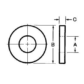Te-Co 42665 Stainless Steel Flat Washers 1/2