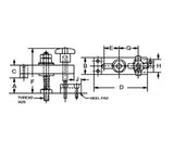 JERGENS CLAMP ASSY, 2IN HEEL PAD - 13301