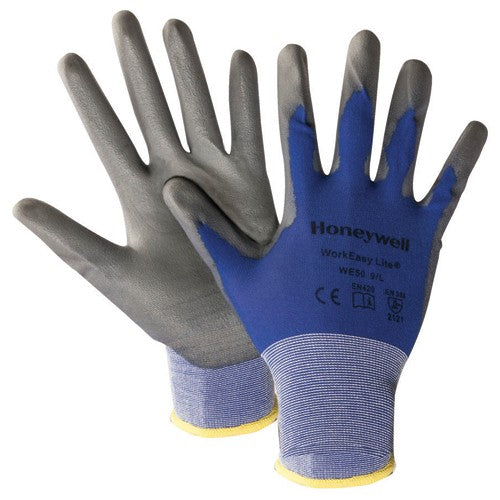 WorkEasy KB65WE50L WORKEASY NYLON BLUE SHELL GLOVE LRG