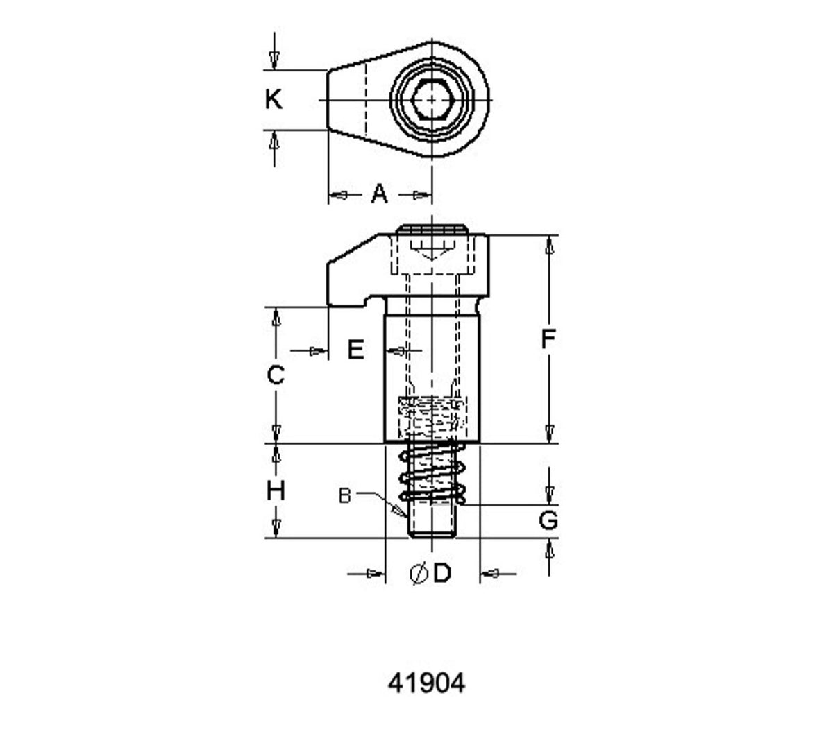 JERGENS HOOK CLAMP, 5/8-11 X 3-1/2 - 41906