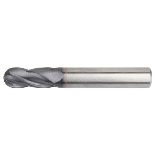 Widia WK405825697 5/8 Dia. ?5/8 Shank ?1-1/4 DOC ?3-1/2 OAL, Carbide TiAlN, 4 Flute, 30°|CW Helix, Weldon, Ballnose End Mill