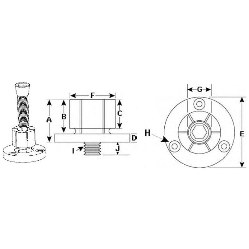 TE-CO 35269 1/4-20 ID EXPANSION CLAMP