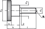 High Knurled Thumb Screws DIN 464 - 24790.0342