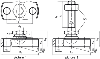 Mounting Pads with fastening holes - 22590.0716