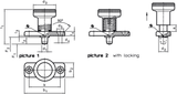 Index Plungers with mounting flange - 22120.0927