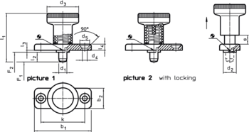 Index Plungers with mounting flange - 22120.0929
