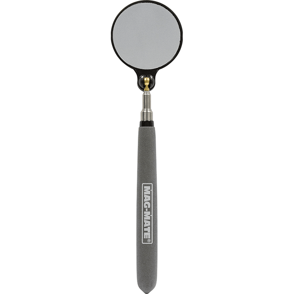 Industrial Magnetics MAG-MATE® Telescoping Round Stainless Inspection Mirror Reaches 36