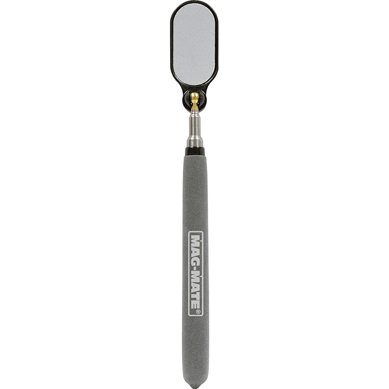 Industrial Magnetics MAG-MATE® Telescoping Oval Stainless Inspection Mirror Reaches 36