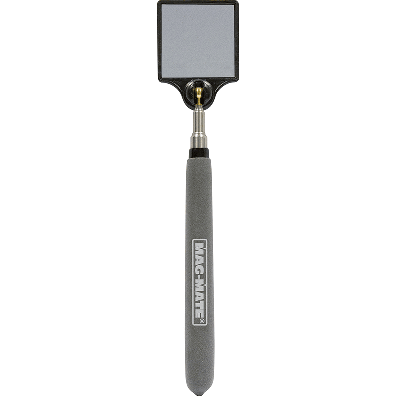 Industrial Magnetics MAG-MATE® Telescoping Square Stainless Inspection Mirror Reaches 35.5