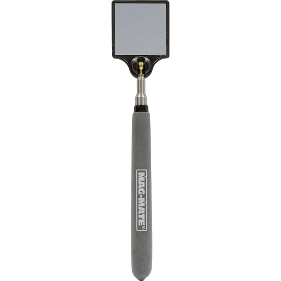 Industrial Magnetics MAG-MATE® Telescoping Square Stainless Inspection Mirror Reaches 35.5