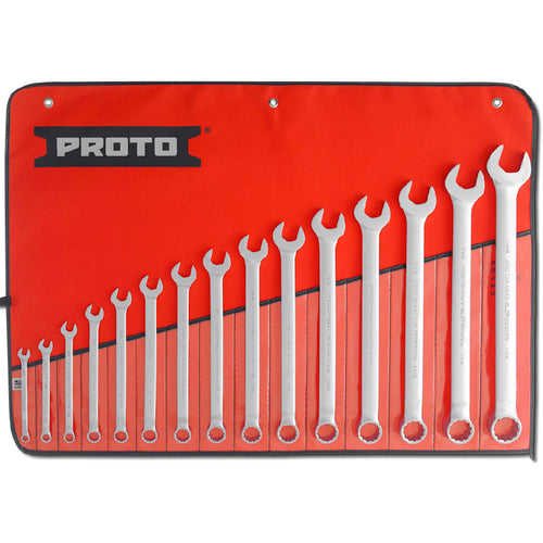 Proto KP4213770 Proto 15 Piece Full Polish Combination ASD Wrench Set - 12 Point