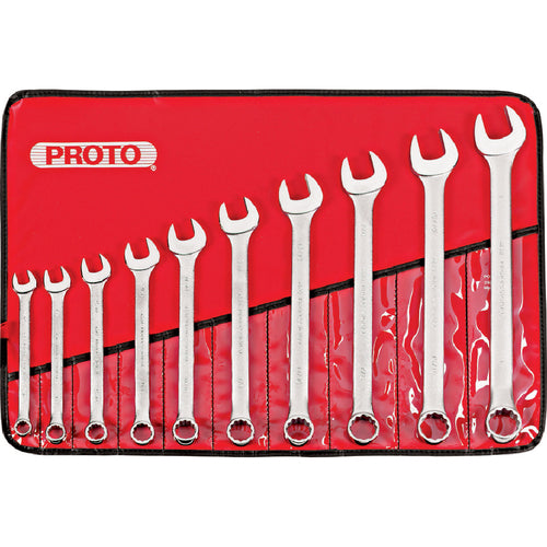 Proto KP4213965 Proto 10 Piece Satin Combination ASD Wrench Set - 12 Point