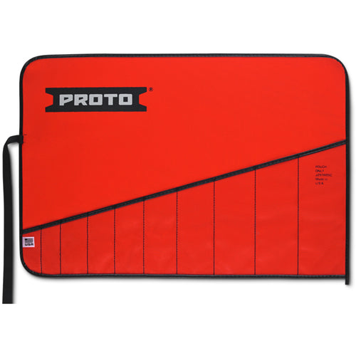 Proto KP4292400 Proto Red Canvas 10-Pocket Tool Roll