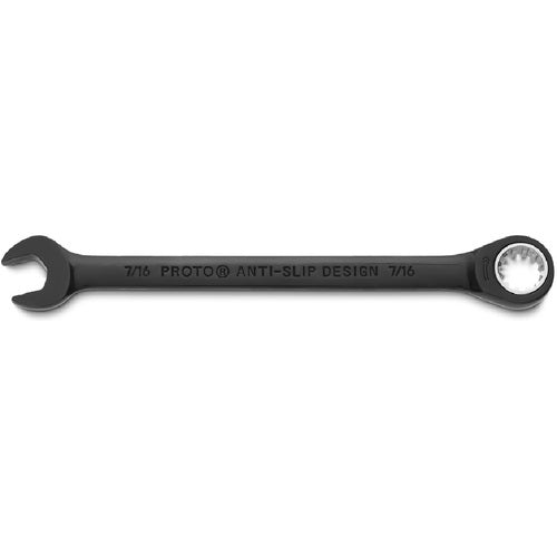 Proto KP4217640 Proto Black Chrome Combination Non-Reversible Ratcheting Wrench 7/16