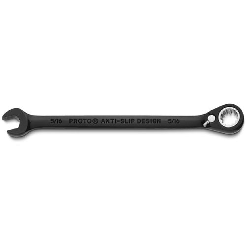 Proto KP4217765 Proto Black Chrome Combination Reversible Ratcheting Wrench 5/16