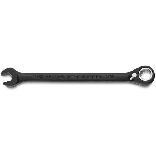 Proto KP4217770 Proto Black Chrome Combination Reversible Ratcheting Wrench 11/32