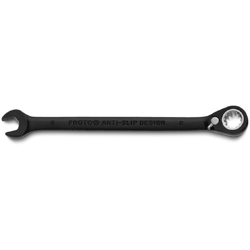 Proto KP4217860 Proto Black Chrome Combination Reversible Ratcheting Wrench 8 mm - Spline
