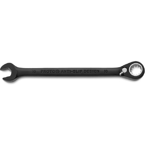 Proto KP4217870 Proto Black Chrome Combination Reversible Ratcheting Wrench 10 mm - Spline
