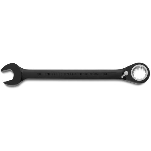 Proto KP4217940 Proto Black Chrome Combination Reversible Ratcheting Wrench 30 mm - Spline