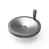 JERGENS HANDWHEEL, 10, SOLID ALUM, W/HANDLE - 22707