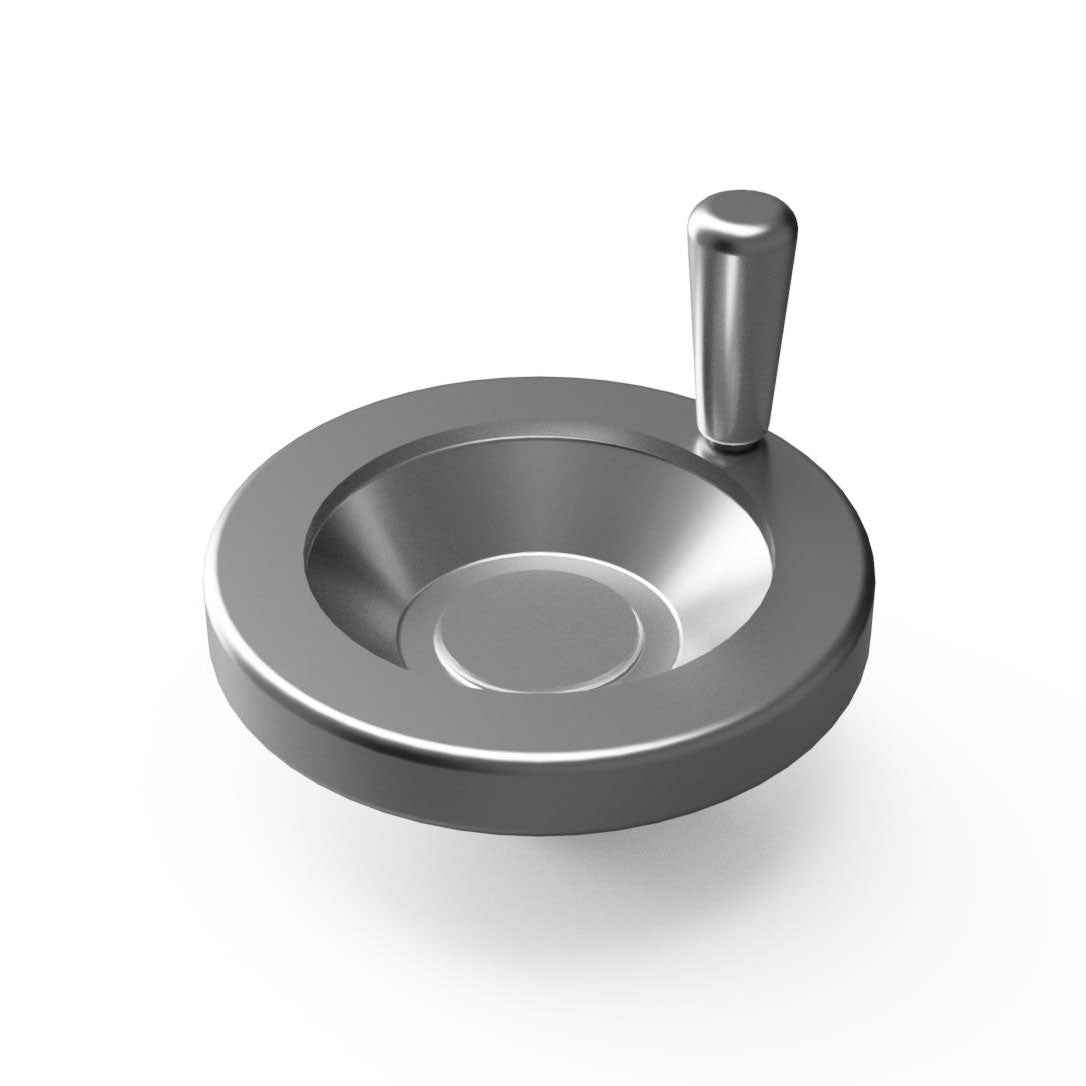 JERGENS HANDWHEEL, 127MM, ALUMINUM, W/HANDLE ANGULAR SOLID - 22754