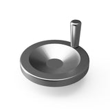 JERGENS HANDWHEEL, 150 MM ALUMINUM, W/HANDLE ANGULAR SOLID - 22755