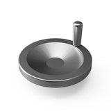 JERGENS HANDWHEEL, 200 MM ALUMINUM, W/HANDLE ANGULAR SOLID - 22756