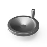 JERGENS HANDWHEEL, 250MM ALUMINUM, W/HANDLE ANGULAR SOLID - 22757