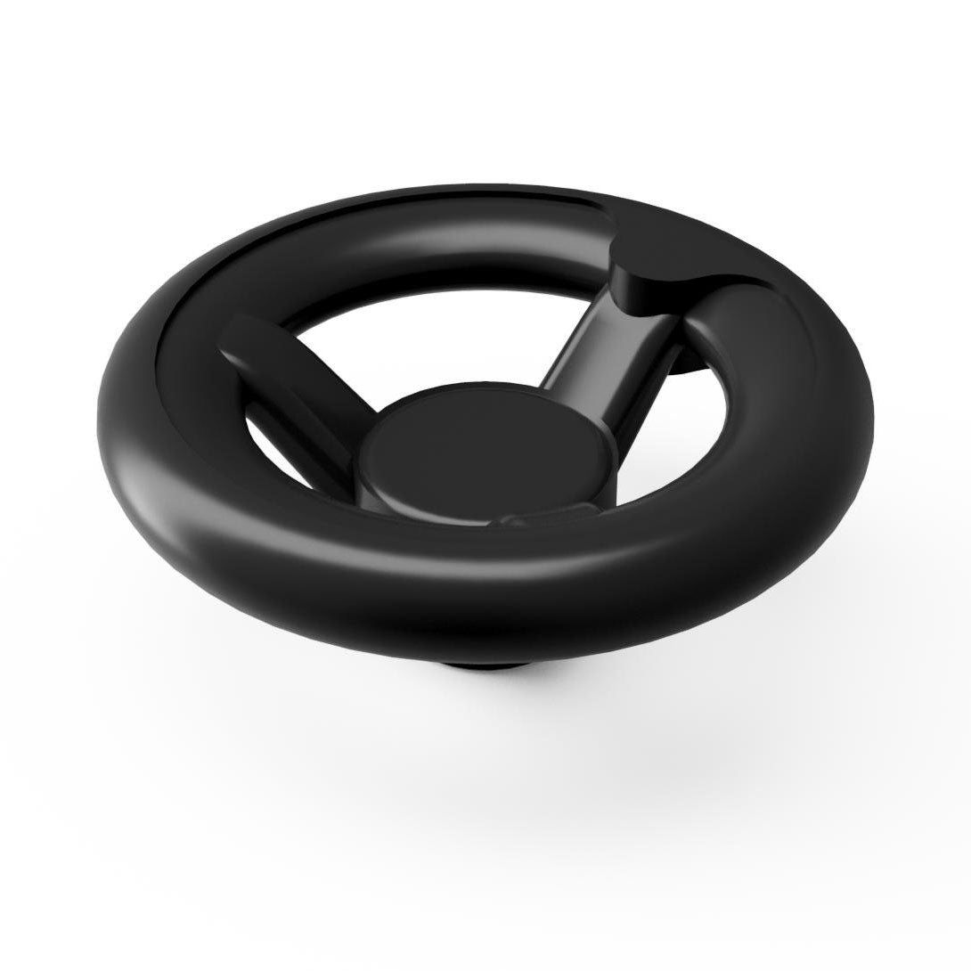 JERGENS HANDWHEEL, 4 SPOKED PLASTIC, TAPPED FOR HANDLE - 34051