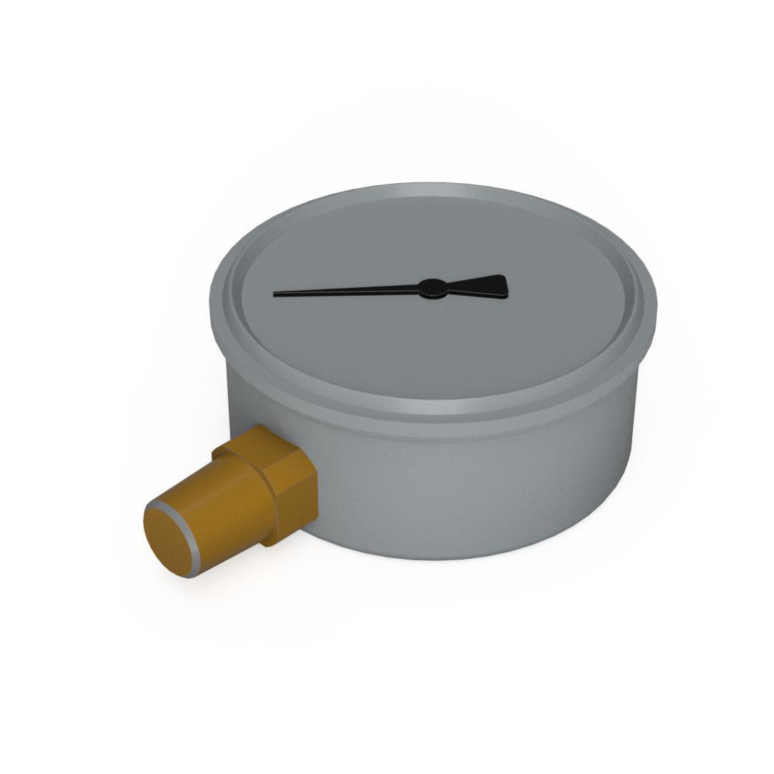 JERGENS GAUGE, HYD 3000 PSI, 1/4 NPT BOTTOM - 60704
