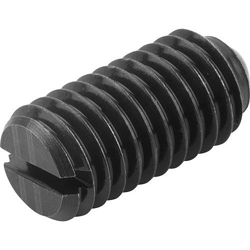 KIPP K0309.205 SPRING PLUNGER INTENSIFIED SPRING FORCE D=M05 L=12, STEEL, COMP:BALL STEEL