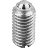 KIPP K0310.06 SPRING PLUNGER STANDARD SPRING FORCE D=M06 L=14, STAINLESS STEEL, COMP:BALL STAINLESS STEEL