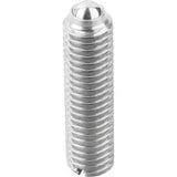 KIPP K0310.405 SPRING PLUNGER SPRING FORCE, LONG VERSION D=M05 L=20, STAINLESS STEEL, COMP:BALL STAINLESS STEEL, PU=10
