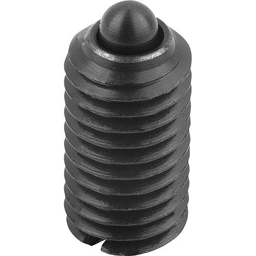 KIPP K0313.A3 SPRING PLUNGER STANDARD SPRING FORCE D=5/16-18, L=16, STEEL, COMP:PIN STEEL