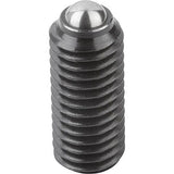KIPP K0315.2A2 SPRING PLUNGER INTENSIFIED SPRING FORCE D=1/4-20 L=15, STEEL, COMP:BALL STEEL