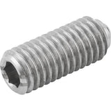 KIPP K0316.208 SPRING PLUNGER INTENSIFIED SPRING FORCE D=M08 L=18, STAINLESS STEEL, COMP:BALL STAINLESS STEEL, PU=10