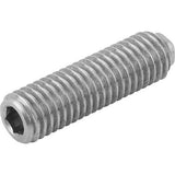 KIPP K0316.406 SPRING PLUNGER SPRING FORCE, LONG VERSION D=M06 L=25, STAINLESS STEEL, COMP:BALL STAINLESS STEEL, PU=10