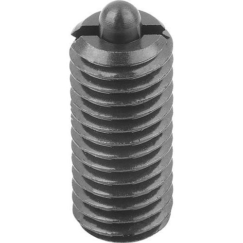KIPP K0317.24 SPRING PLUNGER STANDARD SPRING FORCE D=M24 L=52, STEEL, COMP:PIN STEEL, PU=5