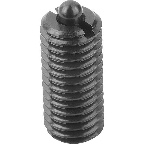 KIPP K0317.1A5 SPRING PLUNGER LIGHT SPRING FORCE D=1/2-13 L=28, STEEL, COMP:PIN STEEL, PU=10