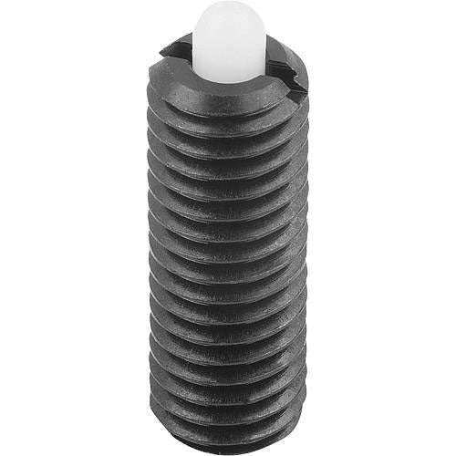 KIPP K0318.05 SPRING PLUNGER STANDARD SPRING FORCE D=M05 L=18, STEEL, COMP:PIN POM