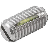 KIPP K0322.16 SPRING PLUNGER STANDARD SPRING FORCE, WITH THREAD LOCK D=M16 L=24, STAINLESS STEEL, COMP:BALL STAINLESS STEEL