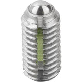 KIPP K0322.216 SPRING PLUNGER INTENSIFIED SPRING FORCE, WITH THREAD LOCK D=M16 L=24, STAINLESS STEEL, COMP:BALL STAINLESS