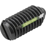 KIPP K0323.AJ SPRING PLUNGER STANDARD SPRING FORCE, WITH THREAD LOCK D=1/4-28 L=14, STEEL, COMP:PIN STEEL, PU=10