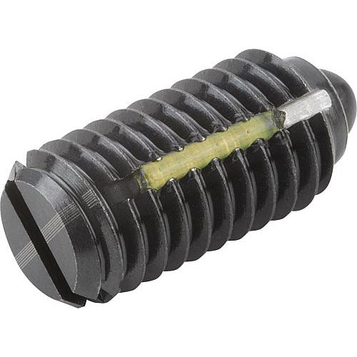 KIPP K0323.1A3 SPRING PLUNGER LIGHT SPRING FORCE, WITH THREAD LOCK D=5/16-18 L=16, STEEL, COMP:PIN STEEL, PU=10
