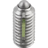 KIPP K0324.16 SPRING PLUNGER STANDARD SPRING FORCE, WITH THREAD LOCK D=M16 L=24, STAINLESS STEEL, COMP:PIN STAINLESS STEEL, PU=5