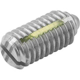 KIPP K0324.210 SPRING PLUNGER INTENSIFIED SPRING FORCE, WITH THREAD LOCK D=M10 L=19, STAINLESS STEEL, COMP:PIN STAINLESS