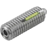 KIPP K0329.A5 SPRING PLUNGER STANDARD SPRING FORCE, WITH THREAD LOCK D=1/2-13 L=28, STAINLESS STEEL, COMP:PIN STAINLESS STEEL, PU=5